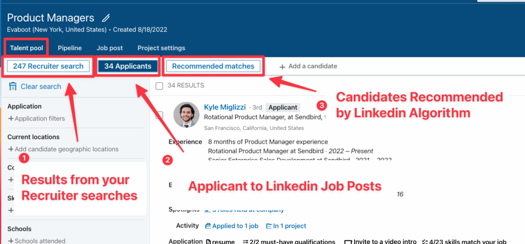 linkedin recruiter project CRM