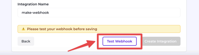 test make webhook