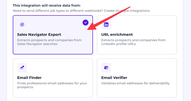 sales navigator export