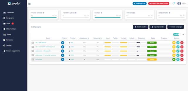 zopto linkedin scraper features