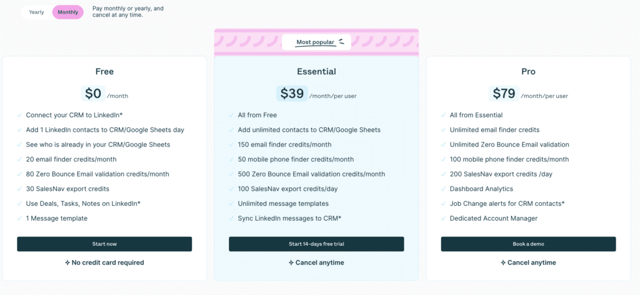 surfe linkedin scraper pricing