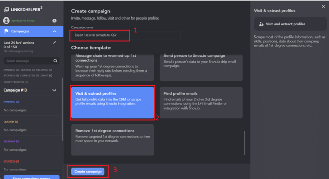 linked helper linkedin scraper features