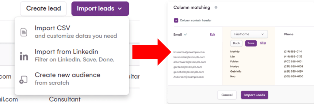 lagrowthmachine linkedin scraper features
