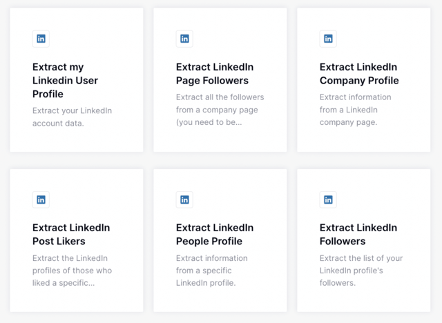captain data linkedin scraper features