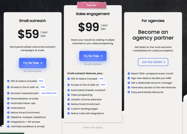 pricing