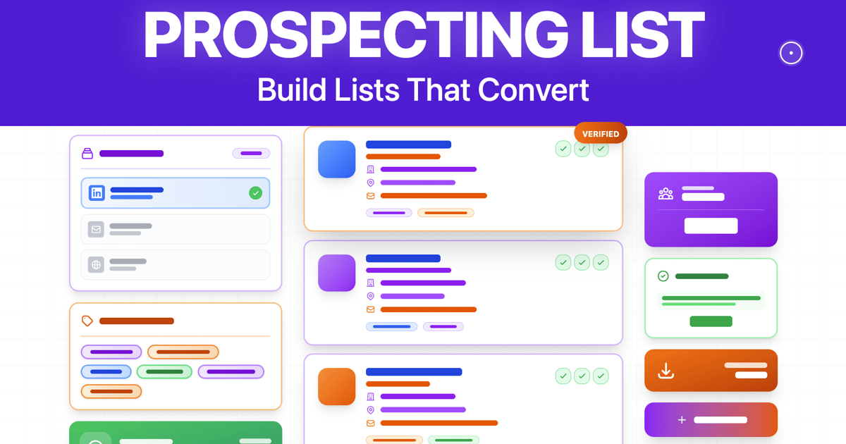 How to Build A Sales Prospecting List In 2026 [+Tools]