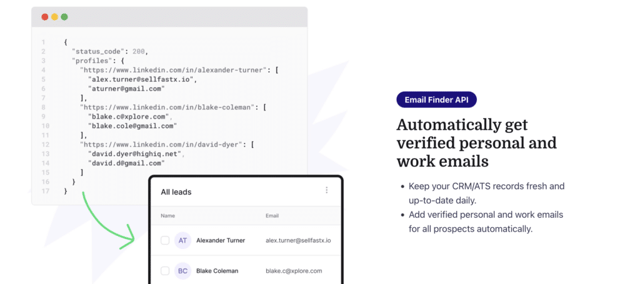 contactout api token to integrate with your website and find emails quickly