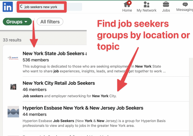 como juntar-se a um grupo do Linkedin para encontrar um emprego