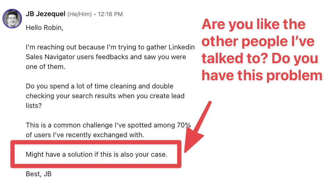 how to end linkedin prospecting messages