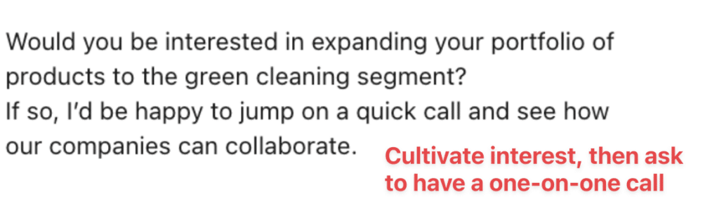 make your prospect interested before fixing a call on linkedin outreach 