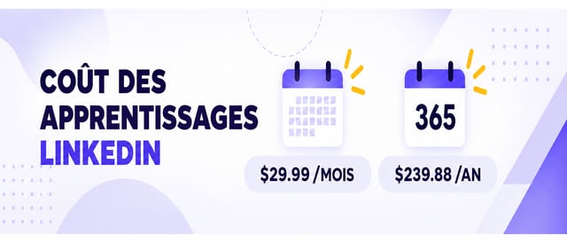 coût de linkedin learning 29,99 $ par mois ou 239,88 $ par an