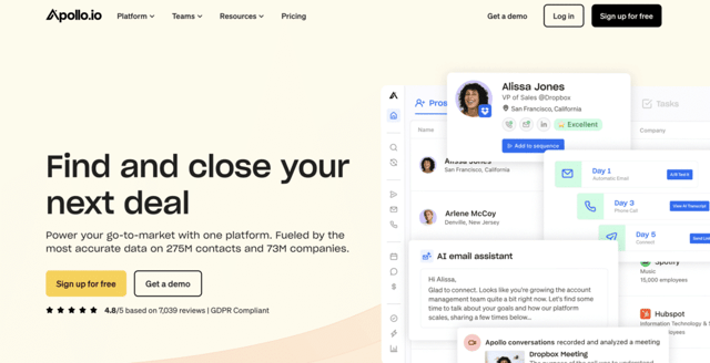 apollo email finder