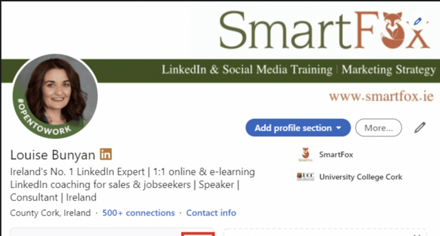 open to work option auf linkedin aktivieren