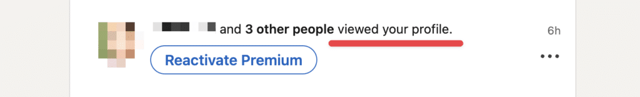 ver quién vio tu perfil y conectar con ellos o enviarles un inmail en linkedin