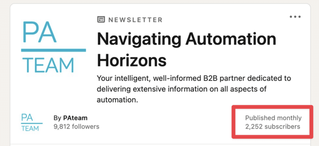 si tienes un newsletter de linkedin puedes dirigirte a quienes se suscriben