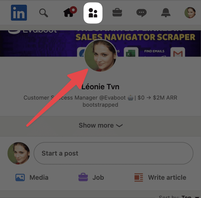cómo encontrar tu red de linkedin en el móvil