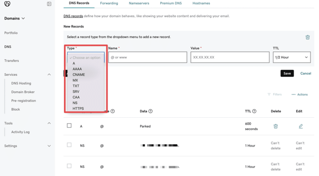 verify your email dns record on godaddy