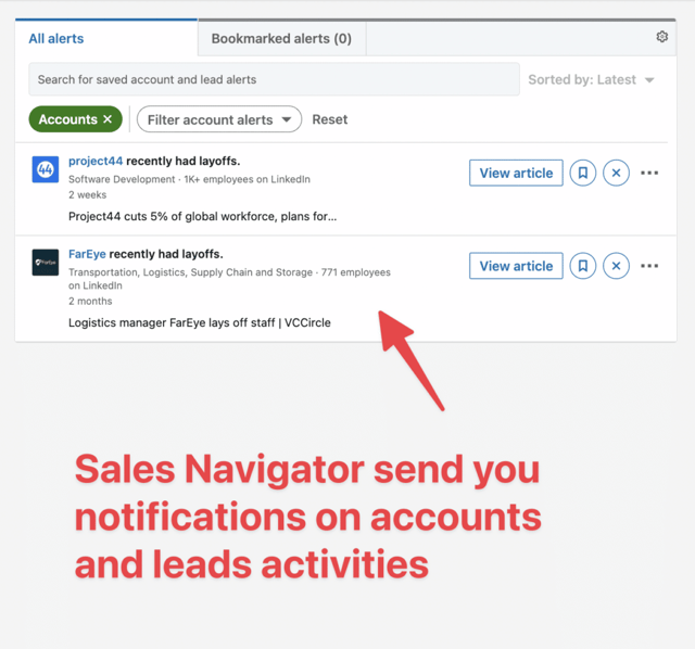prospezione linkedin sales navigator