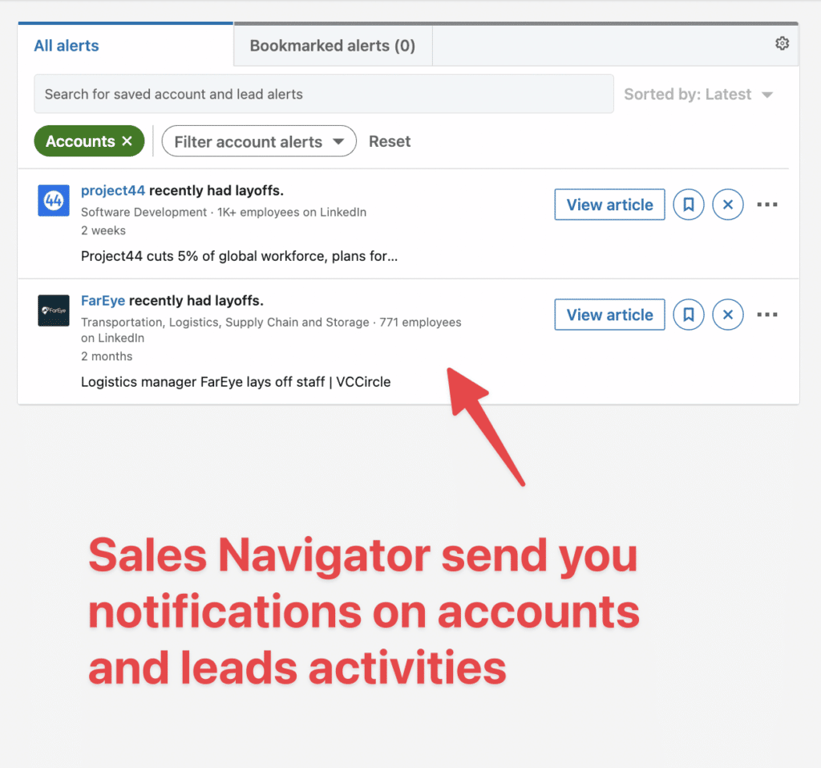 linkedin sales navigator prospecting