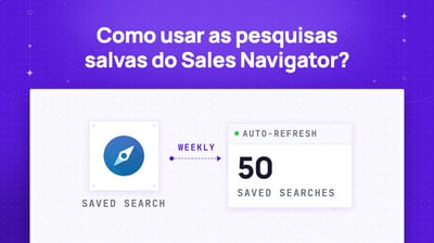 Como usar as pesquisas salvas do LinkedIn Sales Navigator?