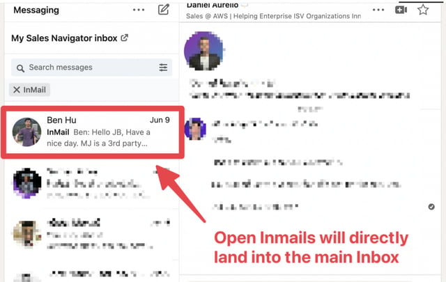 abrir a caixa de entrada de Inmails