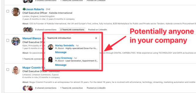 linkedin teamlink extend nutzen