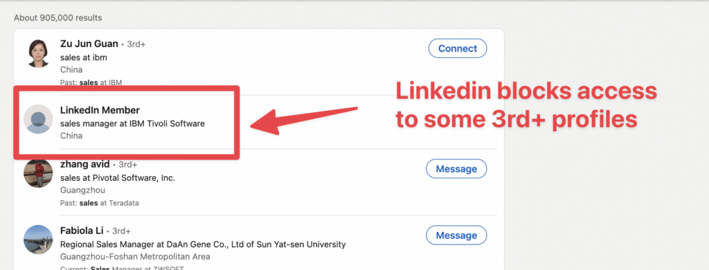 bypass linkedin limitation network x ray search
