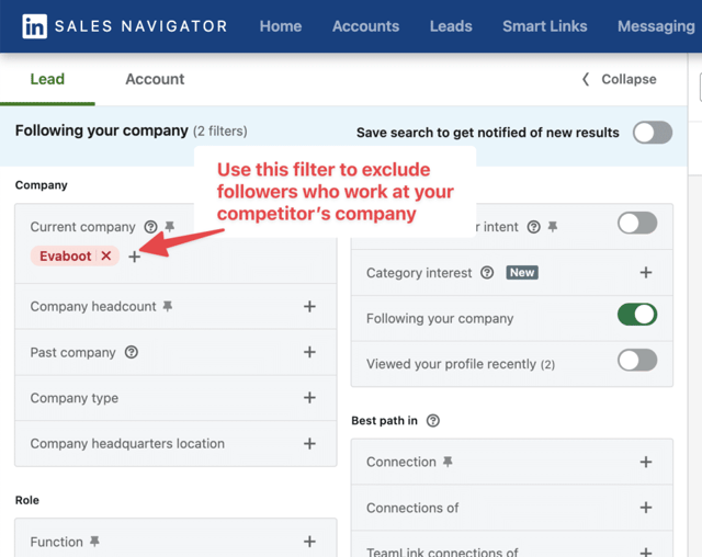 excluir empleados de los seguidores de la página de empresa para robar la audiencia de tus competidores en linkedin