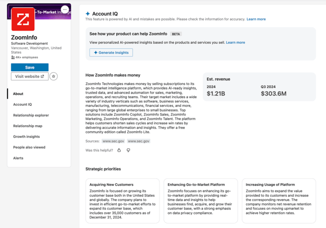 account iq sales navigator