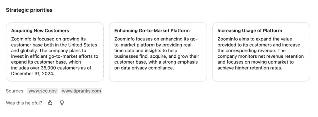 linkedin account IQ strategic priorities