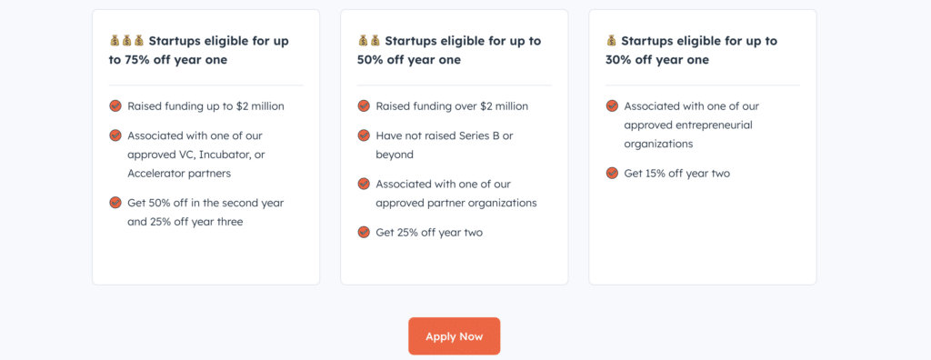 hubspot for startups pricing