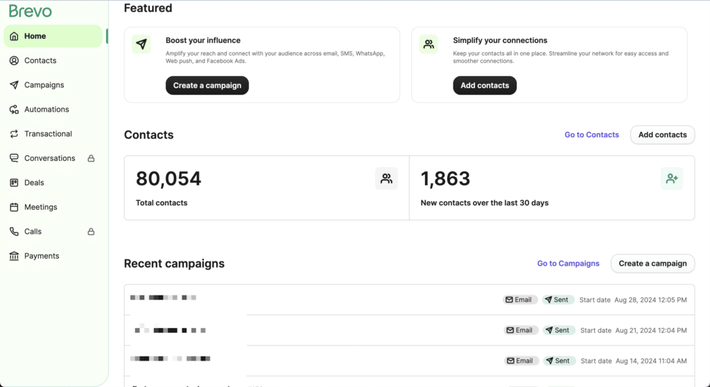 brevo email marketing & CRM suite for startups and all size businesses