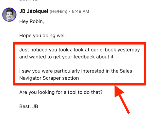 follow up landing page smart links