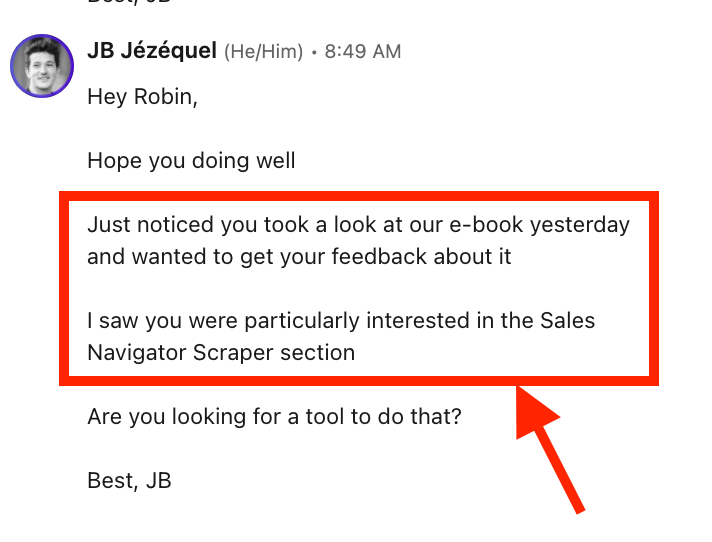 follow up landing page smart links