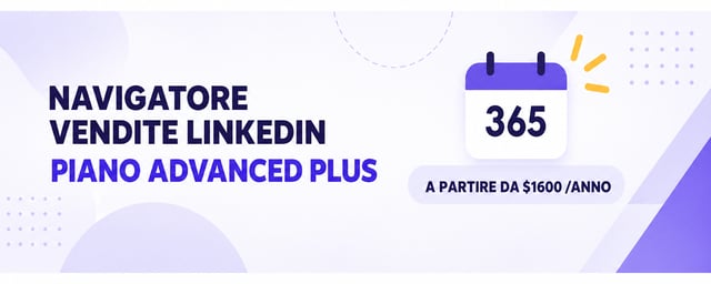 banner del prezzo solo su preventivo di sales navigator advanced plus
