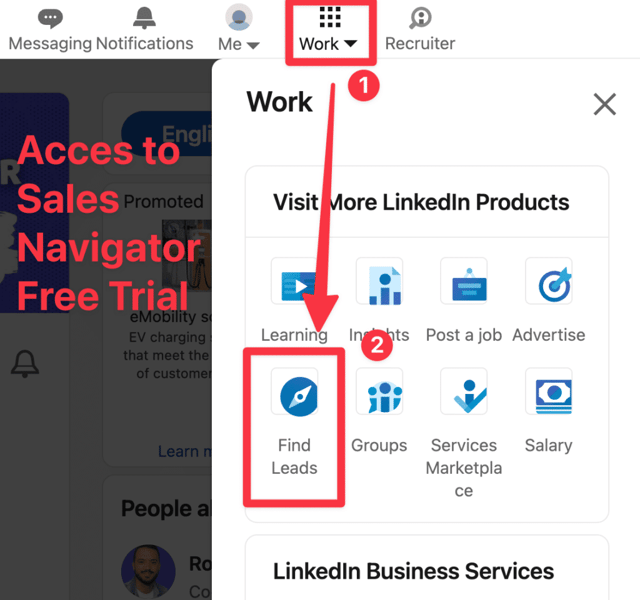 essai gratuit sales navigator 