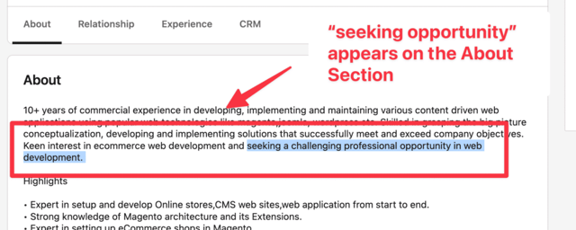 filtre open to work sur linkedin sales navigator
