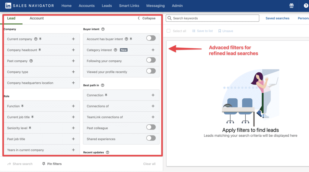 use advanced search filters for better results