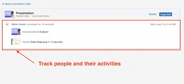 linkedin sales navigator smartlinks tracking