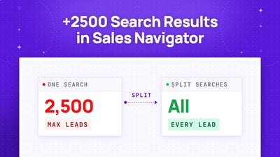 Wie kann man mehr als 2500 Leads in Sales Navigator-Suchen sehen?