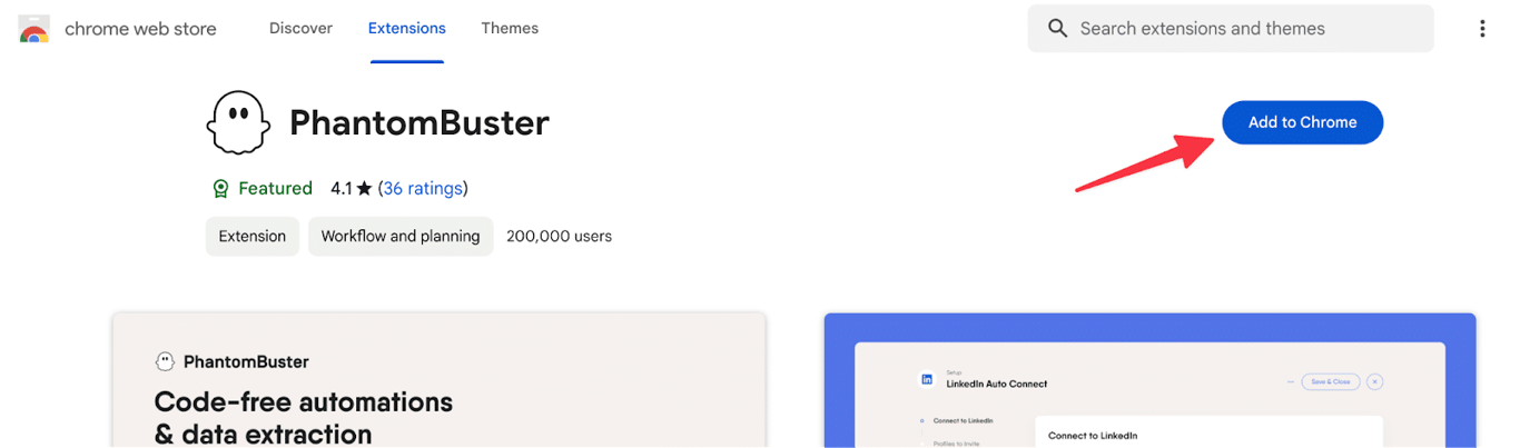 how to add phantombooster extension to my chrome
