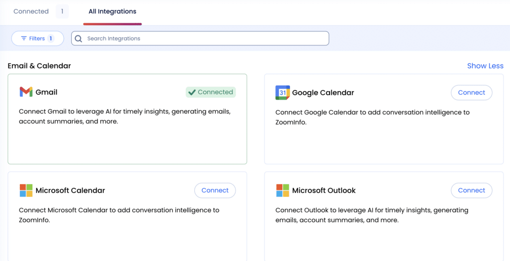 microsoft and google crm zoominfo