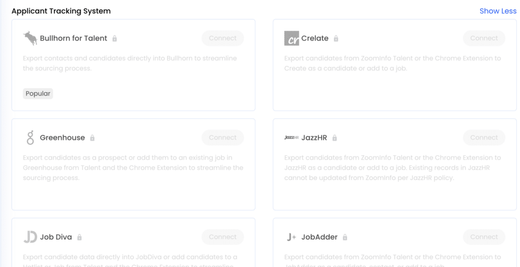 applicant tracking system integration zoomingo