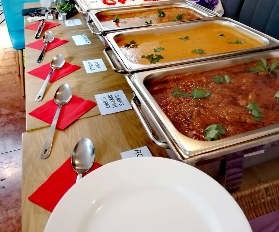 buffet montat la un eveniment în Cluj