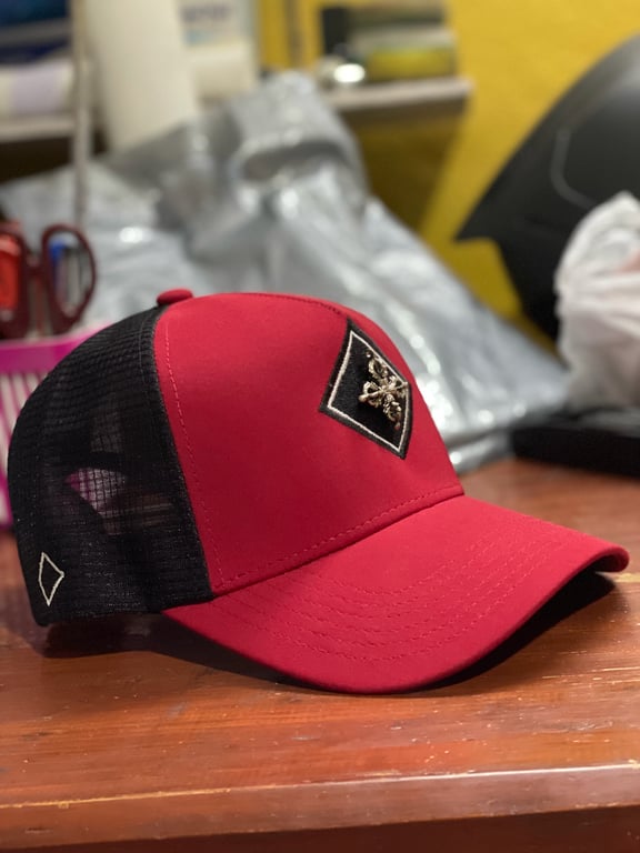 5 panel premium back net cap 