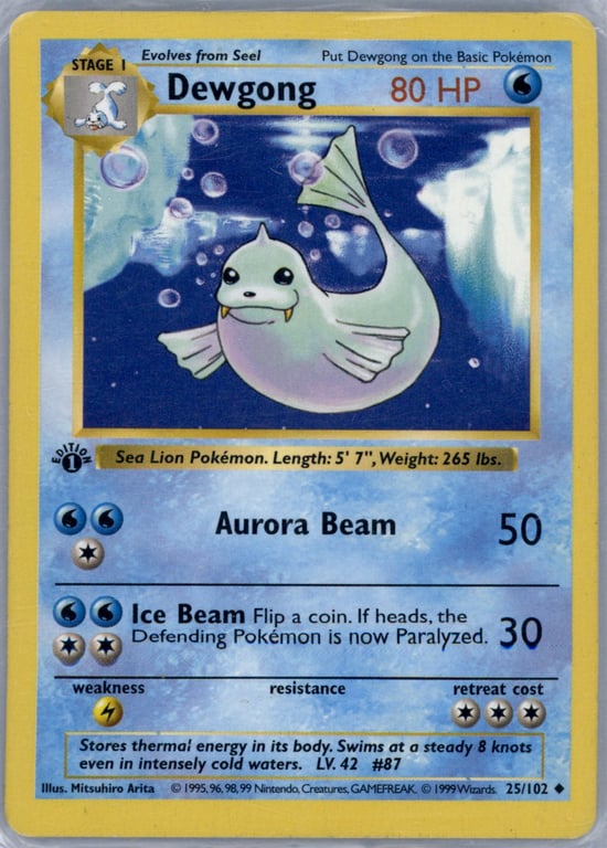 Dewgong [1st Edition] #25