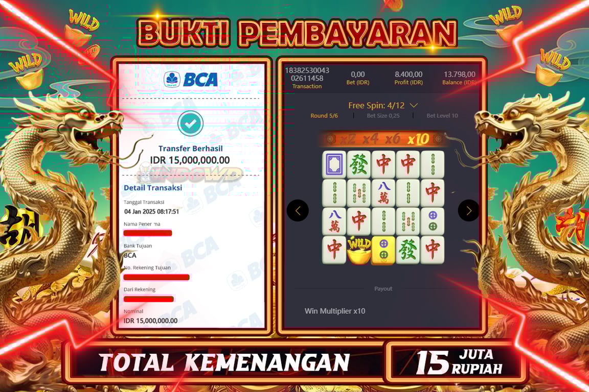 INDOWD JACKPOT SLOT MAHJONG WAYS 2 Rp15.000.000,- LUNAS