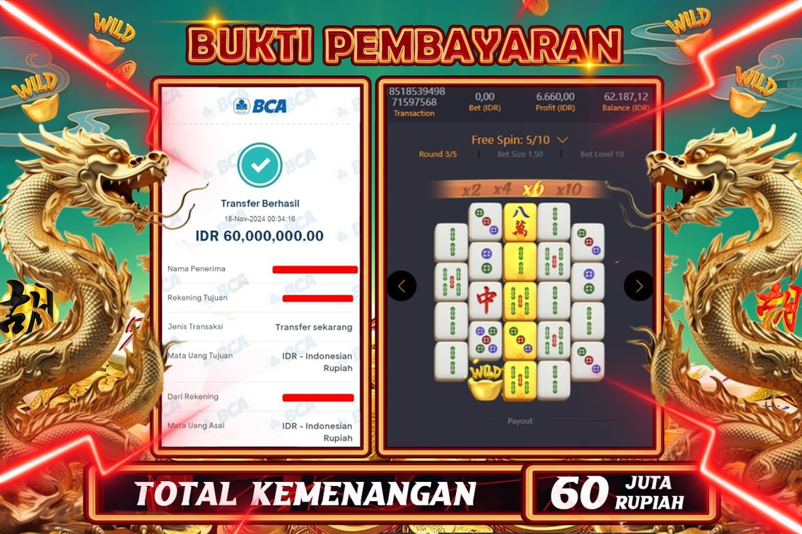 INDOWD JACKPOT SLOT MAHJONG WAYS 2 Rp.60.000.000,- LUNAS