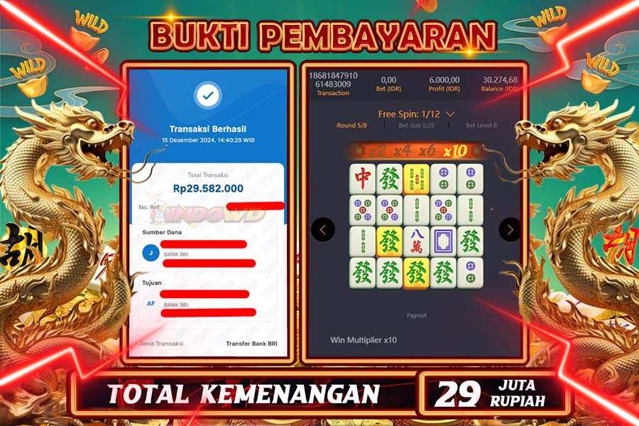 INDOWD JACKPOT SLOT SLOT MAHJONG WAYS 2 Rp.29.000.000,- LUNAS