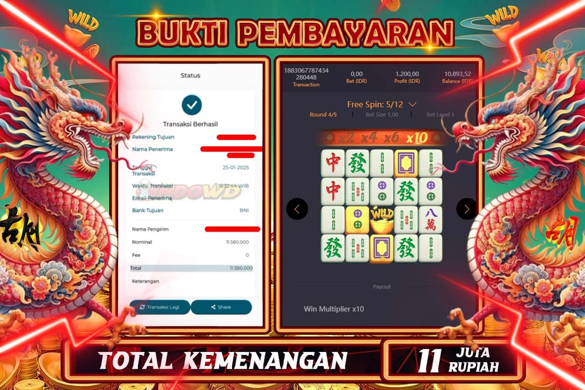 INDOWD JACKPOT SLOT MAHJONG WAYS 2 Rp11.580.000,- LUNAS